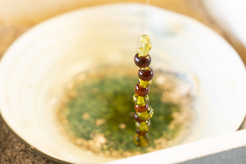 different colours of glass